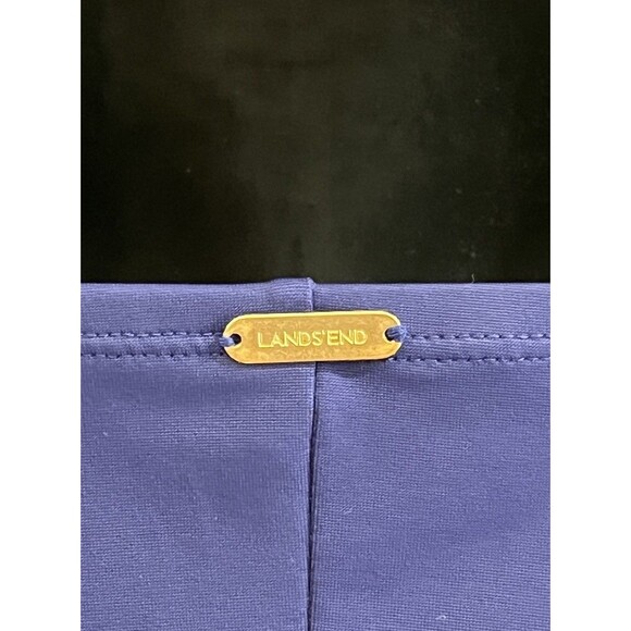 Lands End Paisley Tugless Low Leg Molded Soft Cup One Piece Swimsuit 16 Beach - Picture 6 of 14